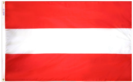 Austria - Outdoor Flag with heading & grommets