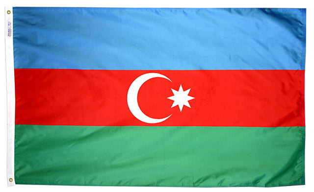 Azerbaijan - Outdoor Flag with heading & grommets