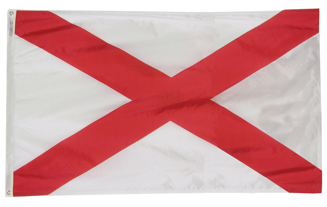 Alabama - State Flag (finished with heading and grommets)