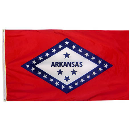 Arkansas - State Flag (finished with heading and grommets)