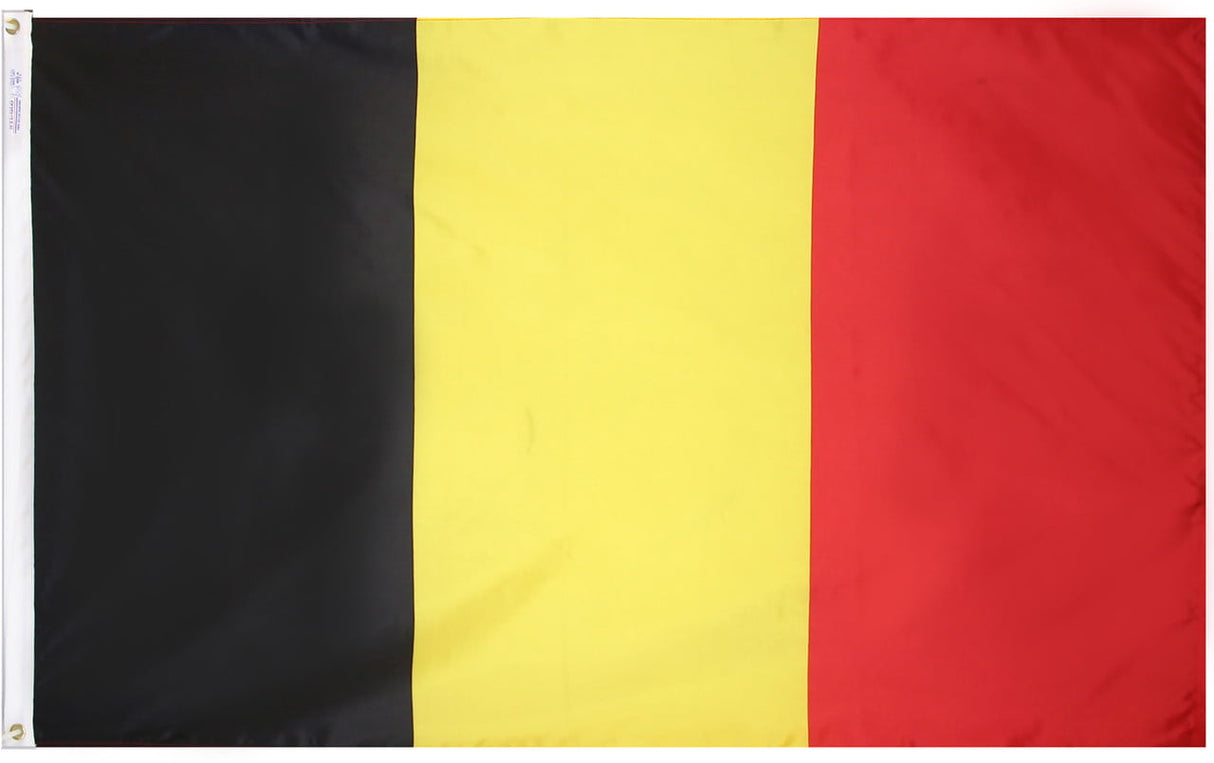 Belgium - Outdoor Flag with heading & grommets