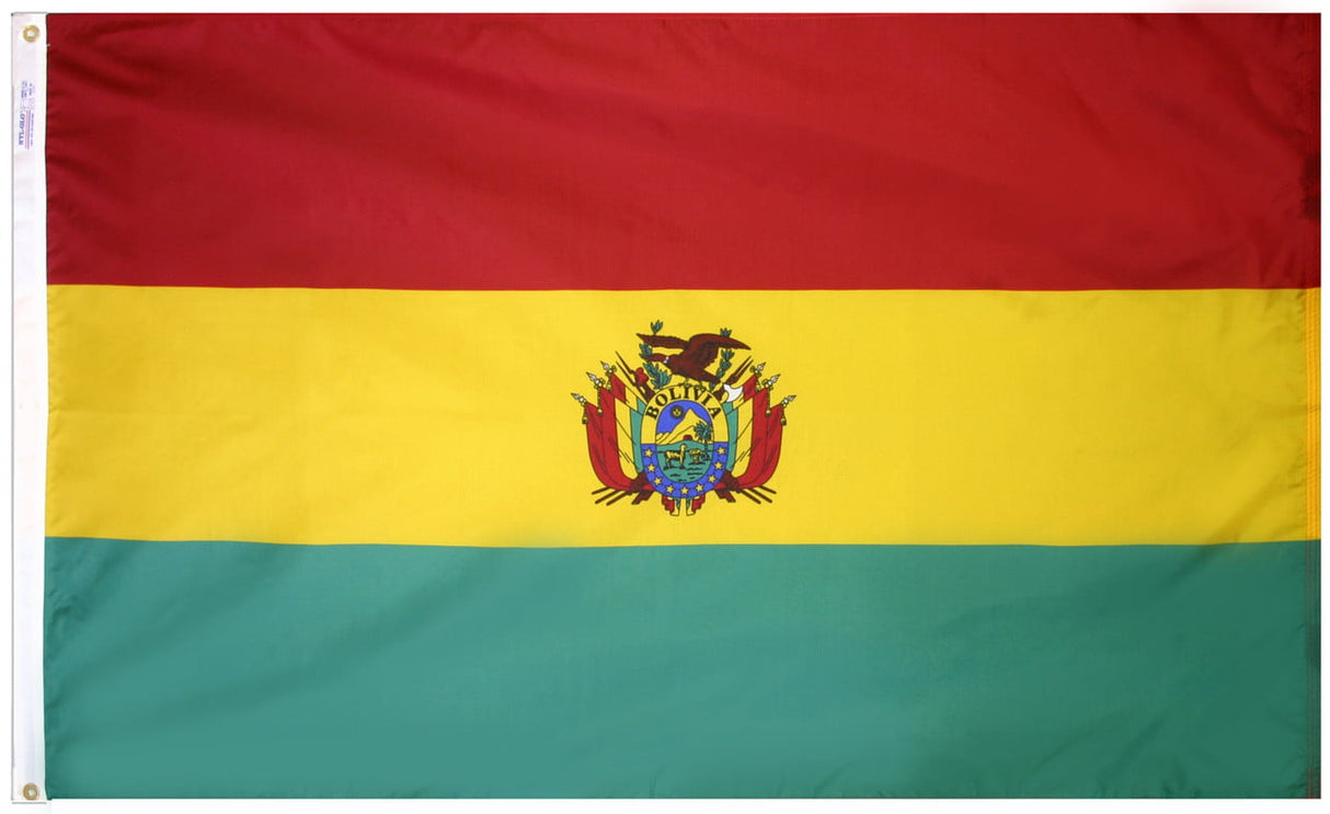 Bolivia - Outdoor Flag with heading & grommets