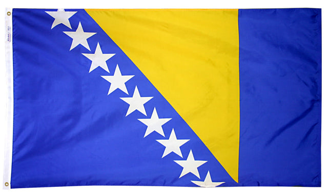 Bosnia-Herzegovina - Outdoor Flag with heading & grommets