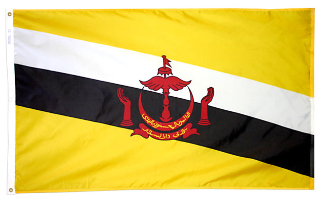 Brunei - Outdoor Flag with heading & grommets