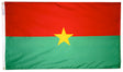 Burkina Faso - Outdoor Flag with heading & grommets