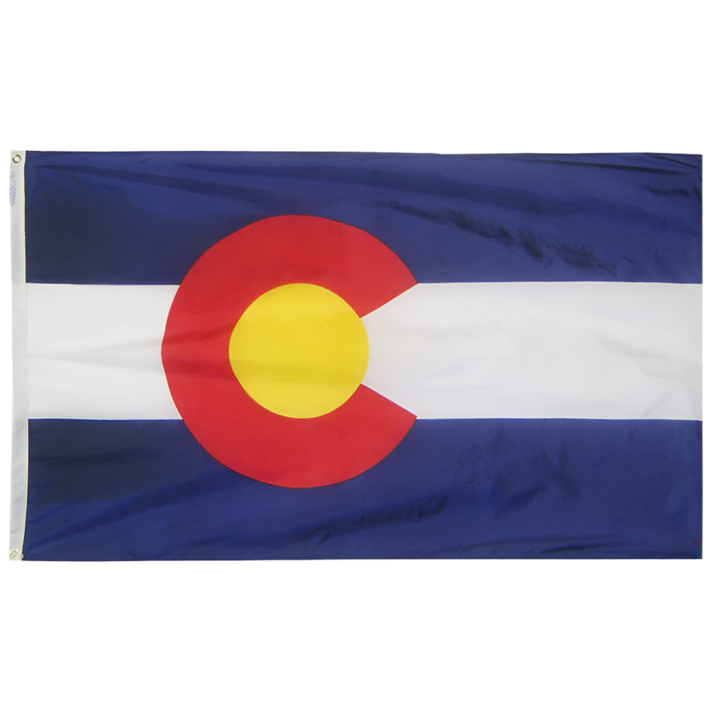 Colorado - State Flag (finished with heading and grommets)