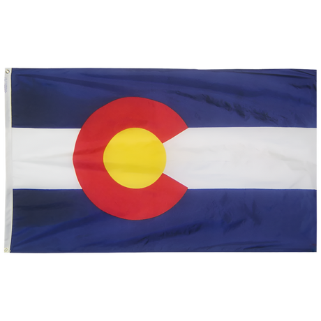 Colorado - State Flag (finished with heading and grommets)