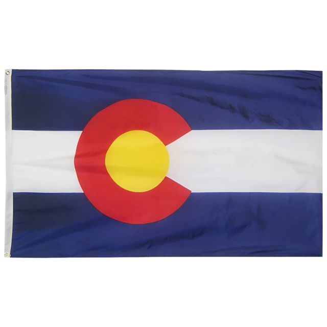 Colorado - State Flag (finished with heading and grommets)