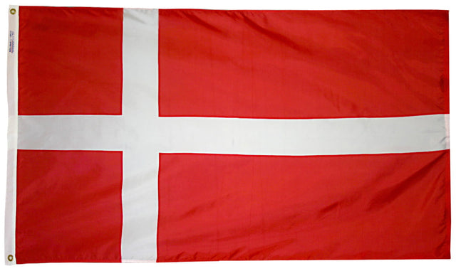 Denmark - Outdoor Flag with heading & grommets