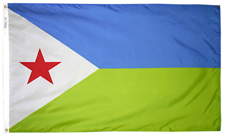 Djibouti - Outdoor Flag with heading & grommets