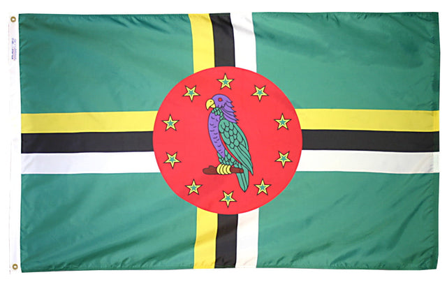 Dominica - Outdoor Flag with heading & grommets