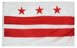 District of Columbia - Territory Flag (finished with heading and grommets)