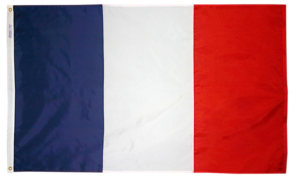 France - Outdoor Flag with heading & grommets