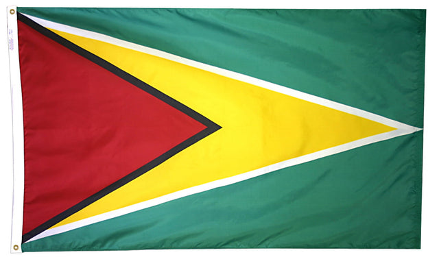 Guyana - Outdoor Flag with heading & grommets