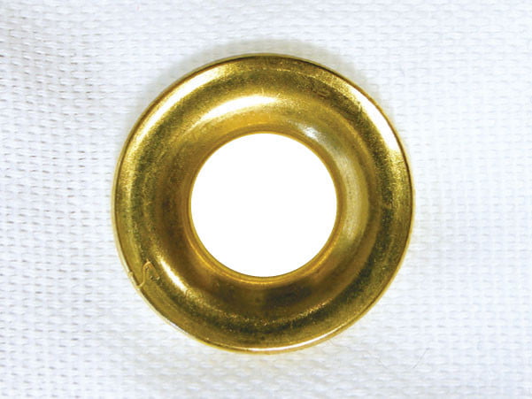 Close-Up of Brass Grommet