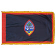 Guam flag with pole sleeve and fringe