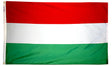 Hungary - Outdoor Flag with heading & grommets