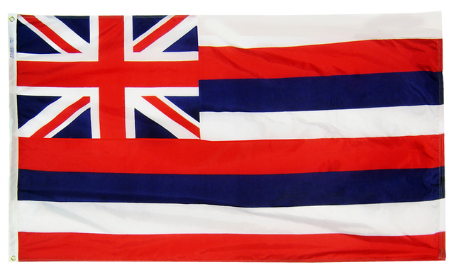 Hawaii - State Flag (finished with heading and grommets)