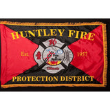 Huntley Fire Department Embroidered Flag