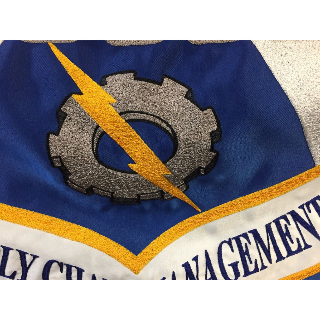 448th Supply Chain Embroidered Flag Close up