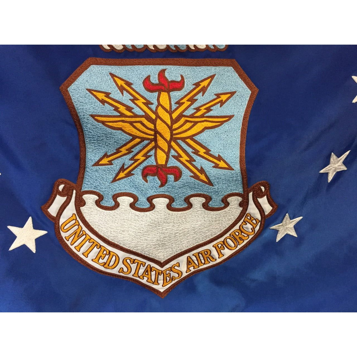 Air Force Embroidered Flag Close up