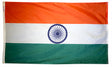 India - Outdoor Flag with heading & grommets