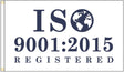 ISO 9001:2015 Registered Flag - Blue Design