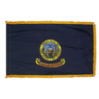 Idaho flag with pole sleeve and fringe