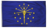 Indiana - State Flag (finished with heading and grommets)