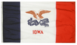 Iowa - State Flag (finished with heading and grommets)