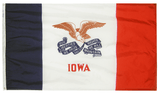 Iowa - State Flag (finished with heading and grommets)