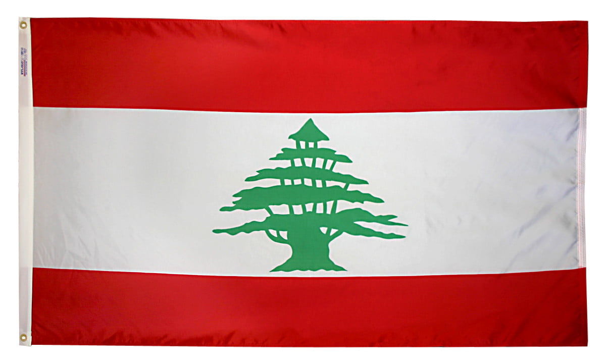 Lebanon - Outdoor Flag with heading & grommets