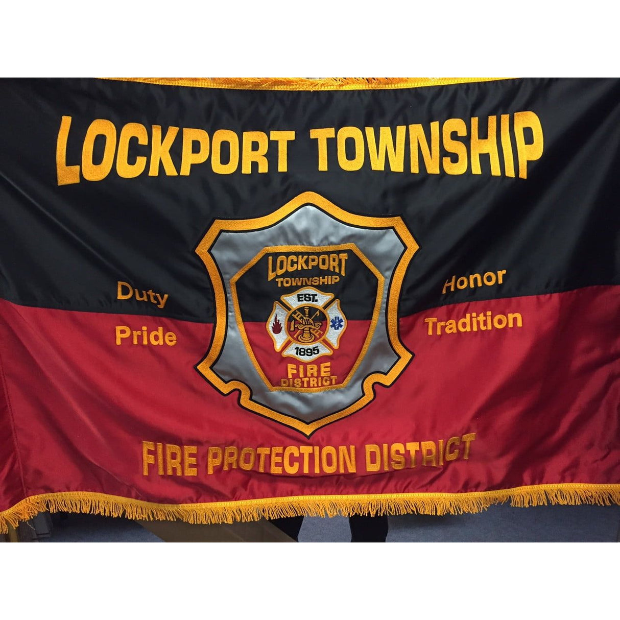 Lockport Township Fire Department Embroidered Flag