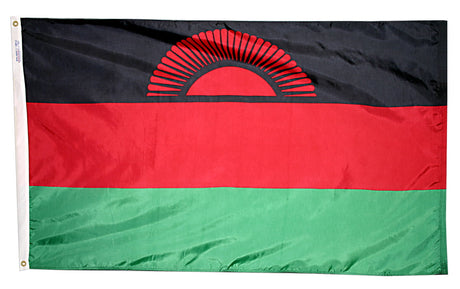 Malawi - Outdoor Flag with heading & grommets