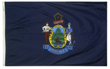 Maine - State Flag (finished with heading and grommets)