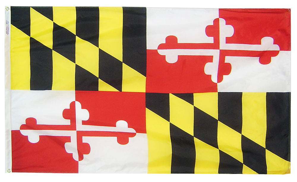 Maryland - State Flag (finished with heading and grommets)