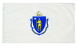 Massachusetts - State Flag (finished with heading and grommets)