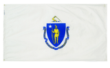 Massachusetts - State Flag (finished with heading and grommets)