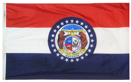 Missouri - State Flag (finished with heading and grommets)