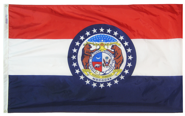 Missouri - State Flag (finished with heading and grommets)