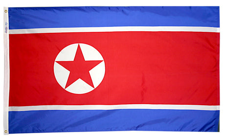 North Korea - Outdoor Flag with heading & grommets