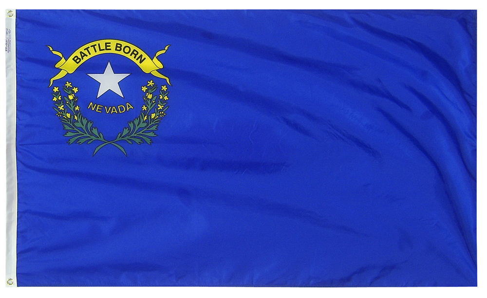 Nevada - State Flag (finished with heading and grommets)