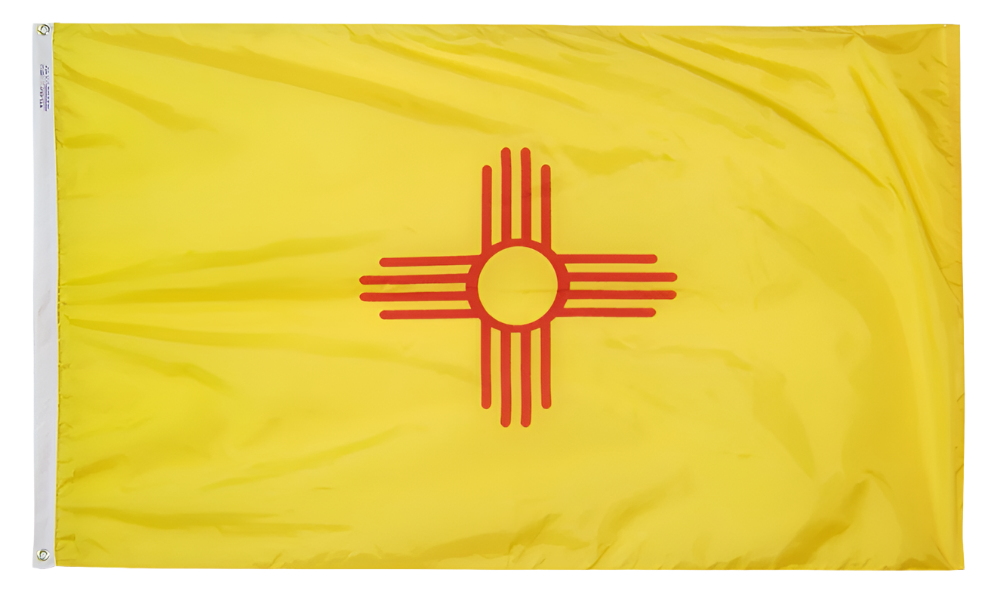 New Mexico - State Flag (finished with heading and grommets)