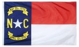 North Carolina - State Flag (finished with heading and grommets)