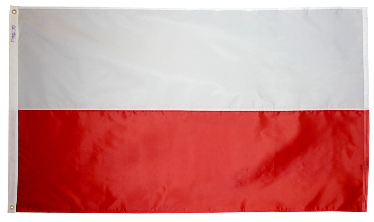 Poland - Outdoor Flag with heading & grommets