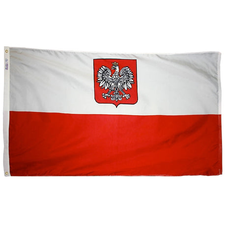 Poland Eagle - Outdoor Flag with heading & grommets