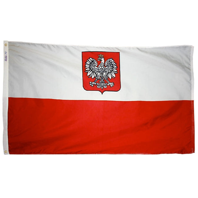 Poland Eagle - Outdoor Flag with heading & grommets