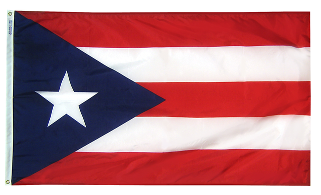 Puerto Rico - Territory Flag (finished with heading and grommets)