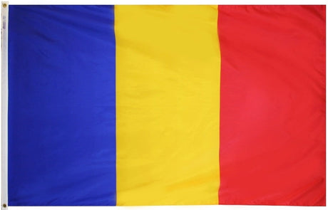 Romania - Outdoor Flag with heading & grommets