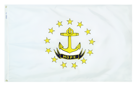 Rhode Island - State Flag (finished with heading and grommets)